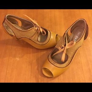 Chelsea Crew peep toe heels